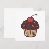 Invitation du Cupcake Party (Devant / Derrière)