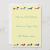 Invitation du Dachshund Party (Devant)