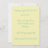 Invitation du Dachshund Party (Dos)