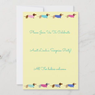 Invitation du Dachshund Party