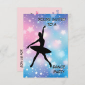 Invitation du Dance Party (Devant / Derrière)