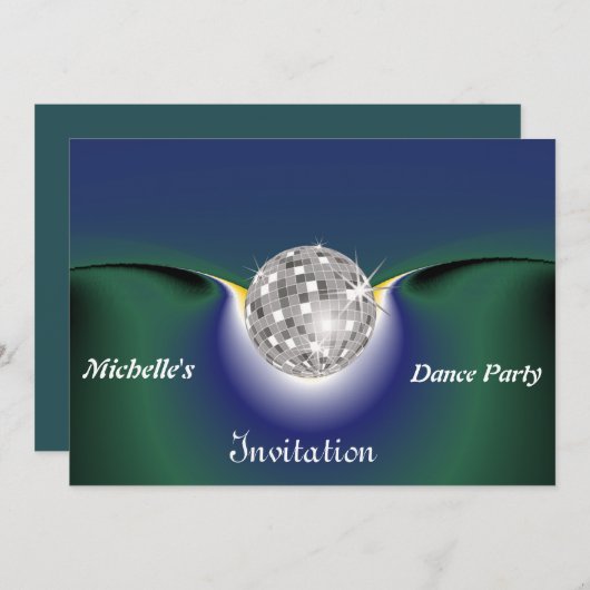 Invitation du Dance Party (Devant / Derrière)