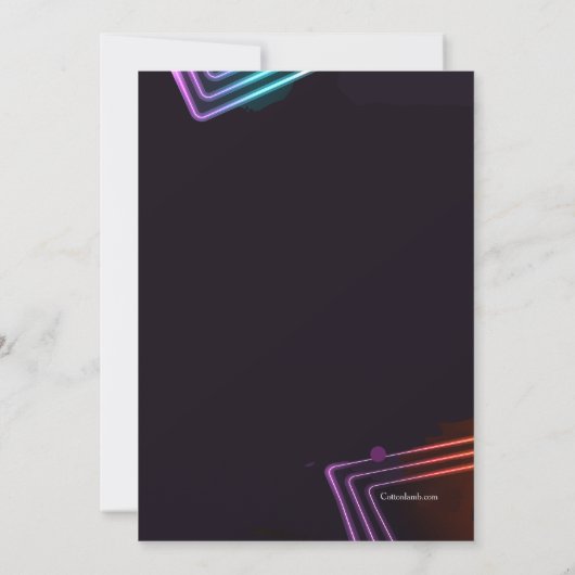 Invitation du Dance Party (Dos)