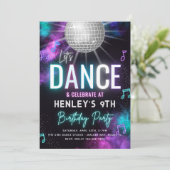 Invitation du Dance Party | Danse Invitation Anniv (Debout devant)