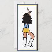 Invitation du Dancer Party Light Blue, Gold, White (Dos)