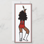 Invitation du Dancer Party Red White #1 (Dos)