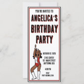 Invitation du Dancer Party Red White #1 (Devant)