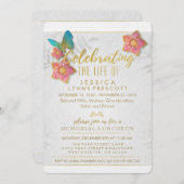 Invitation du déjeuner de la fête du papillon de v (Devant / Derrière)