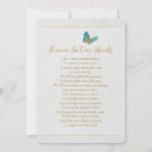 Invitation du déjeuner de la fête du papillon de v (Dos)