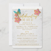 Invitation du déjeuner de la fête du papillon de v (Devant)