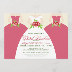 Invitation du déjeuner de la mariée et de la marié