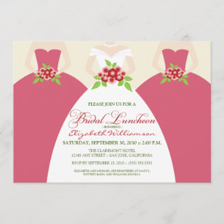 Invitation du déjeuner de la mariée et de la marié