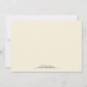 Invitation du déjeuner de la mariée et de la marié (Dos)