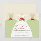 Invitation du déjeuner de la mariée et de la marié (Devant / Derrière)