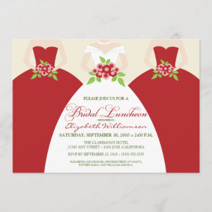 Invitation du déjeuner de la mariée et de la marié