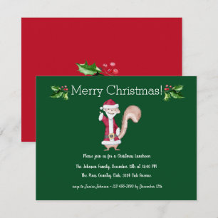 Invitation du déjeuner de Noël de père Noël