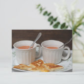 Invitation du déjeuner de soupe de tomate au froma (Debout devant)