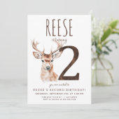 Invitation du deuxième anniversaire du cerf (Debout devant)
