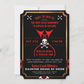 Invitation du Devil'Halloween Party (Dos)