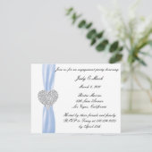 Invitation du Diamond Heart Blue Engagement Party (Debout devant)