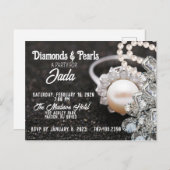 Invitation du Diamonds and Pearls Party (Devant / Derrière)