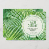 Invitation du dimanche de Palm (Devant / Derrière)