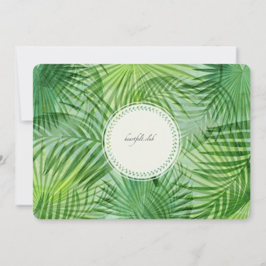 Invitation du dimanche de Palm (Dos)