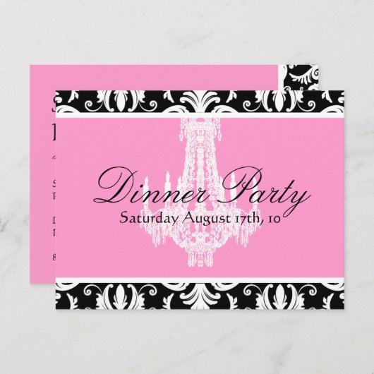 Invitation du dîner (Devant / Derrière)