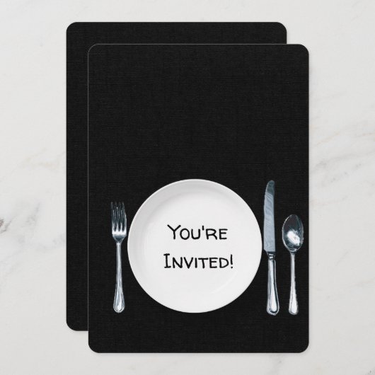 Invitation du dîner (Devant / Derrière)