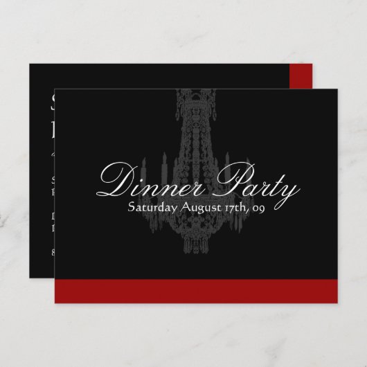 Invitation du dîner (Devant / Derrière)