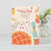 Invitation du dîner d'automne (Debout devant)