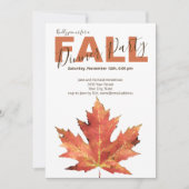 Invitation du dîner d'automne moderne (Devant)