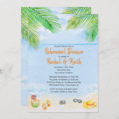 Invitation Du Dîner De Répétition À Shore (Devant / Derrière)