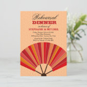 Invitation du dîner de répétition du fan chinois (Debout devant)