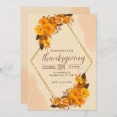 Invitation Du Dîner De Thanksgiving (Devant / Derrière)