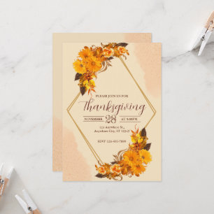 Invitation Du Dîner De Thanksgiving