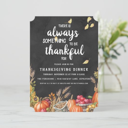 Invitation Du Dîner De Thanksgiving (Debout devant)