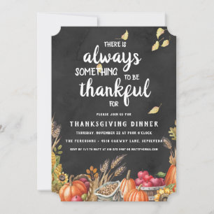 Invitation Du Dîner De Thanksgiving