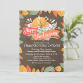 Invitation Du Dîner De Thanksgiving (Debout devant)