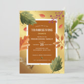 Invitation Du Dîner De Thanksgiving (Debout devant)