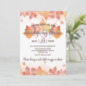 Invitation du dîner de Thanksgiving Friendsgiving (Debout devant)