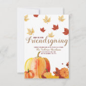 Invitation du dîner de Thanksgiving Friendsgiving (Devant)