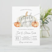 Invitation du dîner de Thanksgiving Friendsgiving (Debout devant)