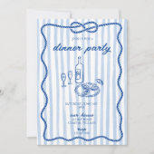 Invitation du dîner Décontracté Costal (Devant)