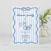 Invitation du dîner Décontracté Costal (Debout devant)