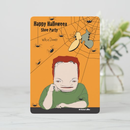 Invitation Du Dîner D'Halloween (Debout devant)