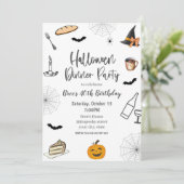 Invitation Du Dîner D'Halloween (Debout devant)