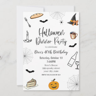 Invitation Du Dîner D'Halloween
