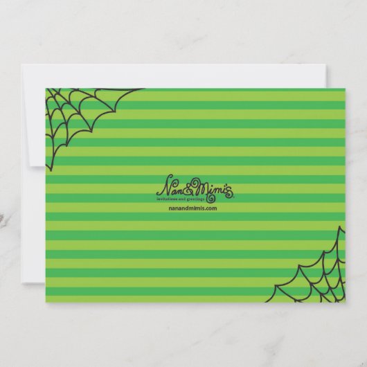 Invitation Du Dîner D'Halloween Martini (Dos)