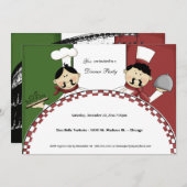 Invitation du dîner du Chef Whimsical (Devant / Derrière)